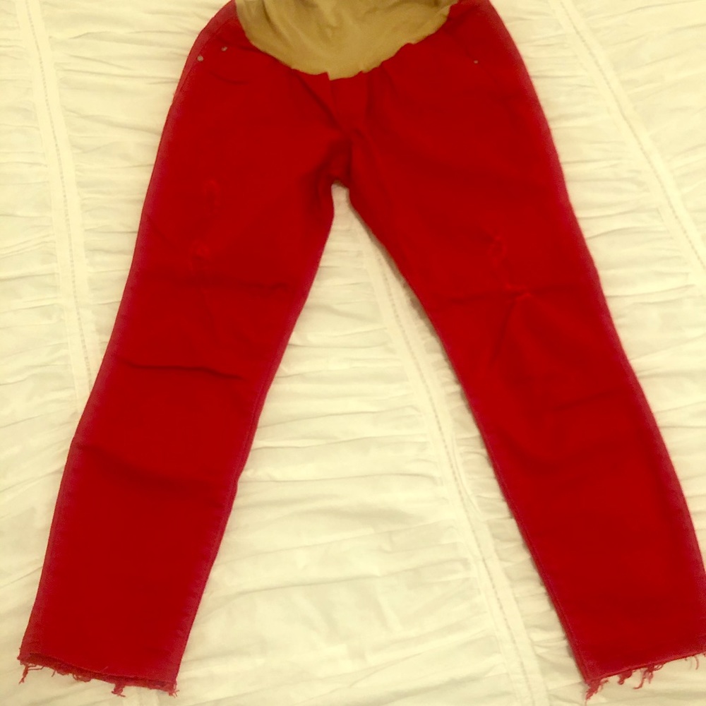 Jessica Simpson Maternity Distressed Denim